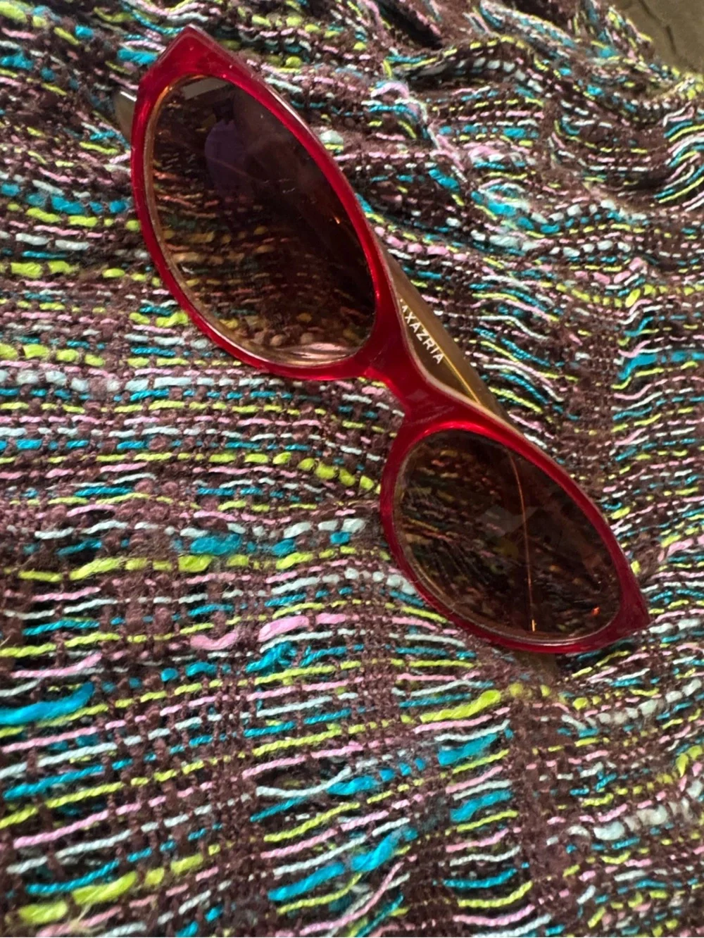 BCBGMaxAzria Red Cat-Eye Sunglasses
